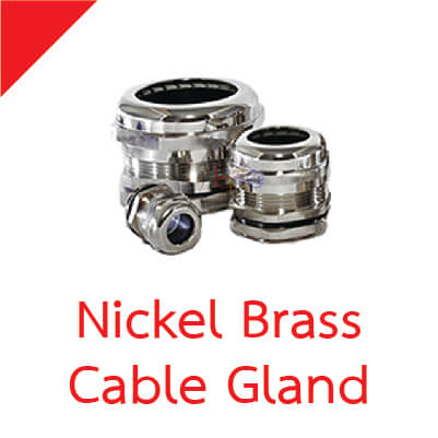 เคเบิ้ลแกลน ทองเหลืองชุบนิกเกิล (Nickel Brass Cable Gland)