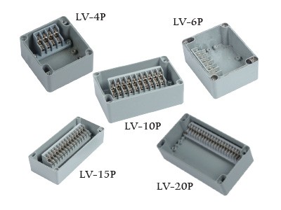 กล่องเทอร์มินอลอลูมิเนียม รุ่น LV-4P, LV-6P, LV-10P, LV-15P, LV-20P