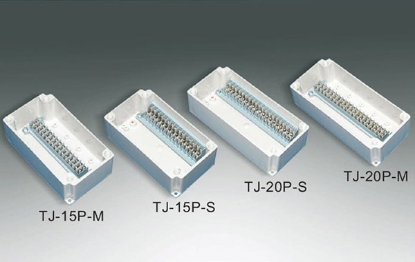 กล่องเทอร์มินอล พลาสติก รุ่น TJ-15P-S , TJ-20P-S , TJ-15P-M , TJ-20P-M